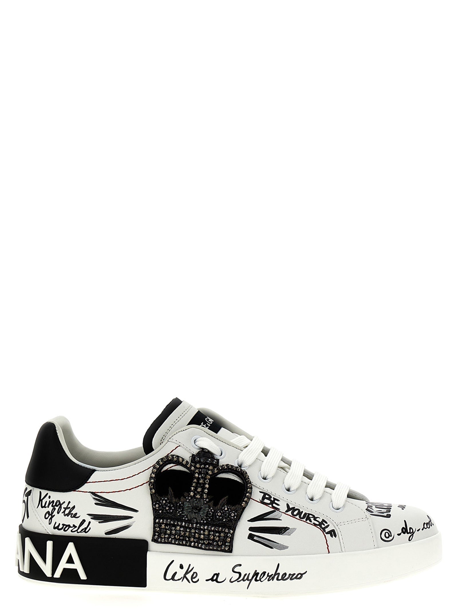 Dolce & Gabbana Bicolor Calfskin Sneakers