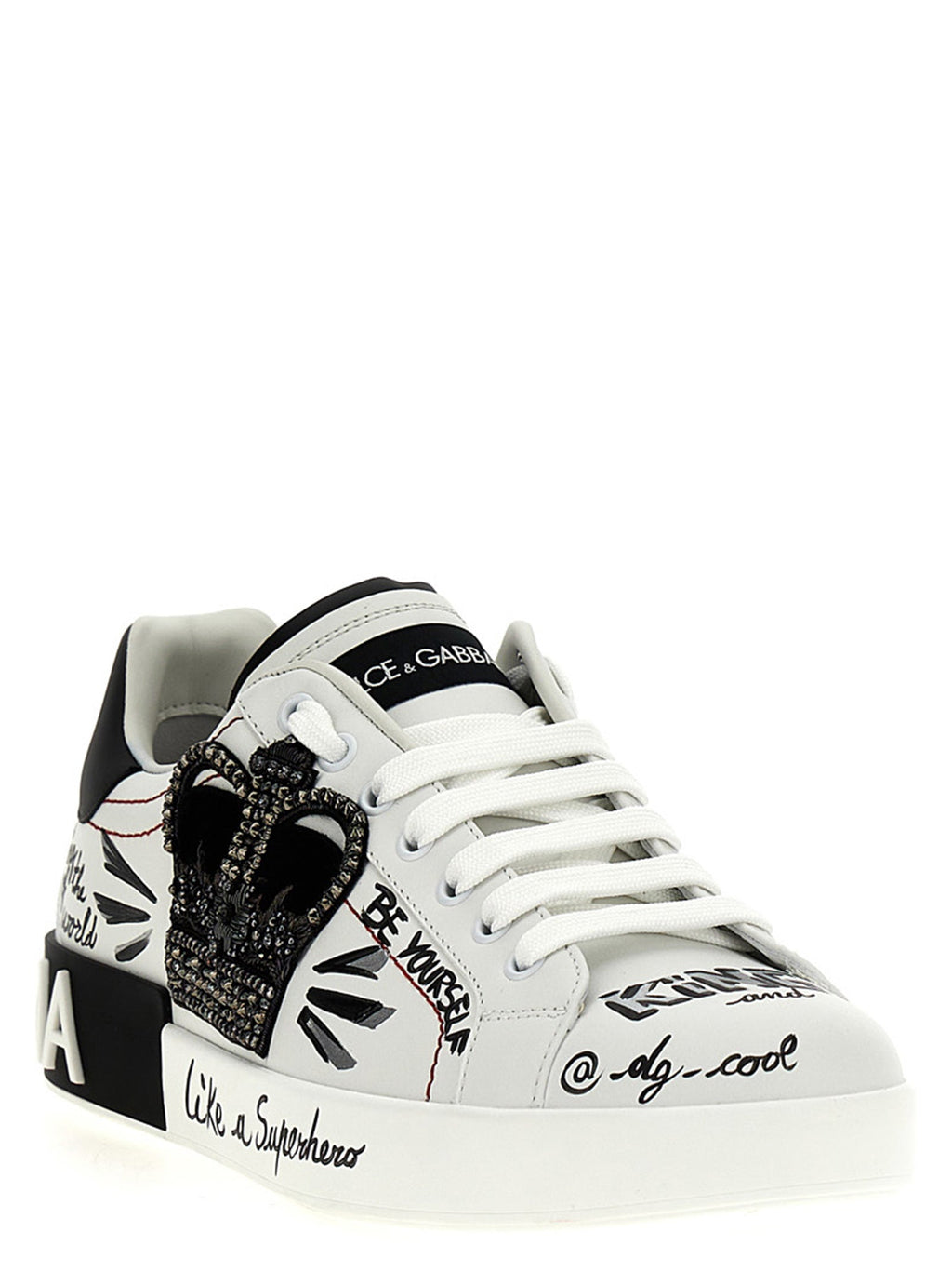 Dolce & Gabbana Bicolor Calfskin Sneakers