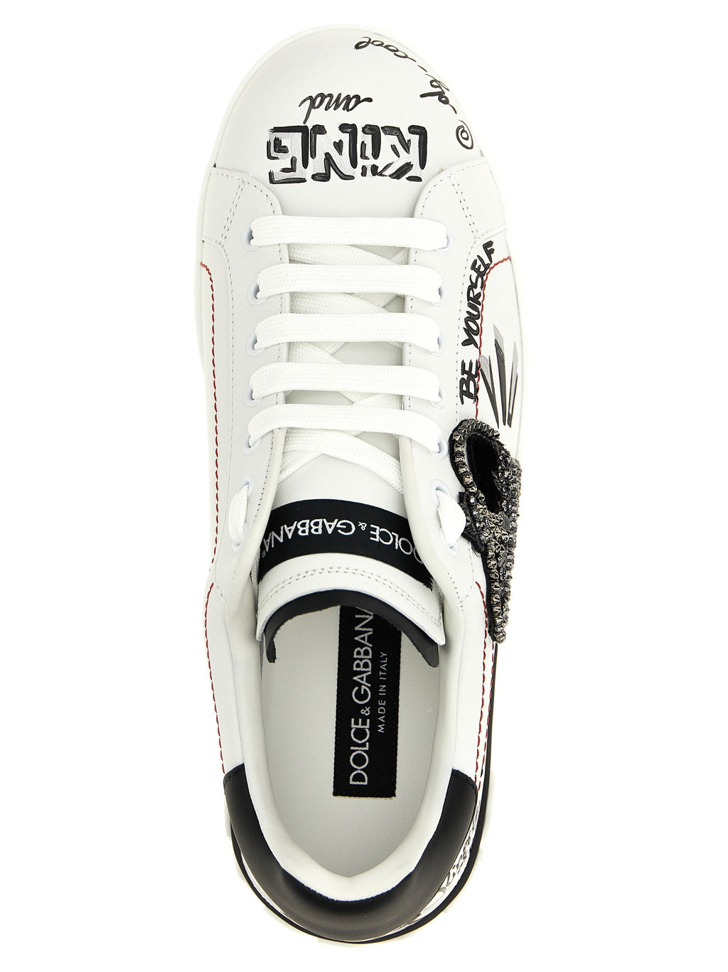 Dolce & Gabbana Bicolor Calfskin Sneakers
