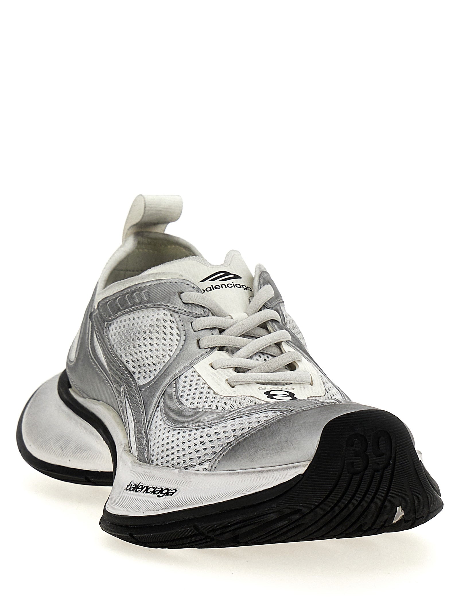 Balenciaga Gray Polyester Athletic Sneakers