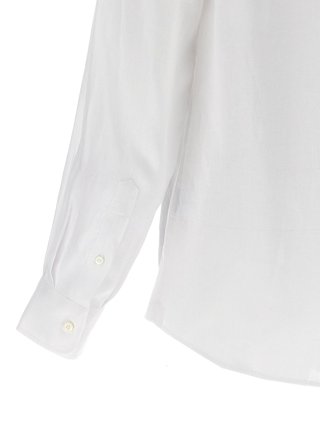 Brunello Cucinelli White Linen Blouse