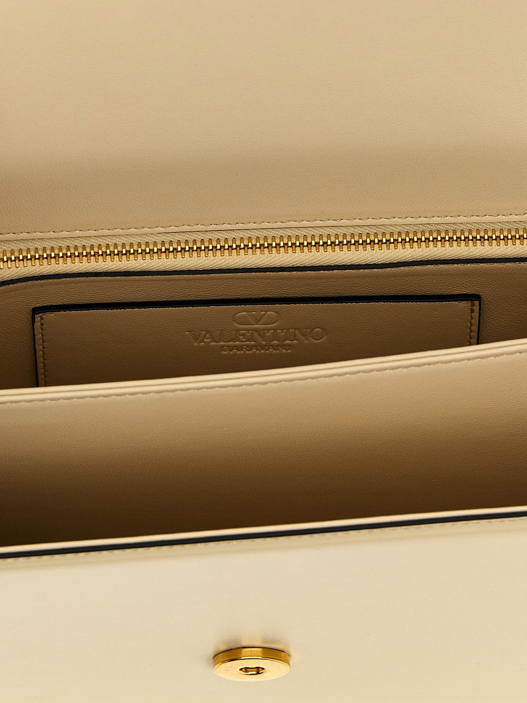 Valentino Garavani White Calfskin Shoulder Bag
