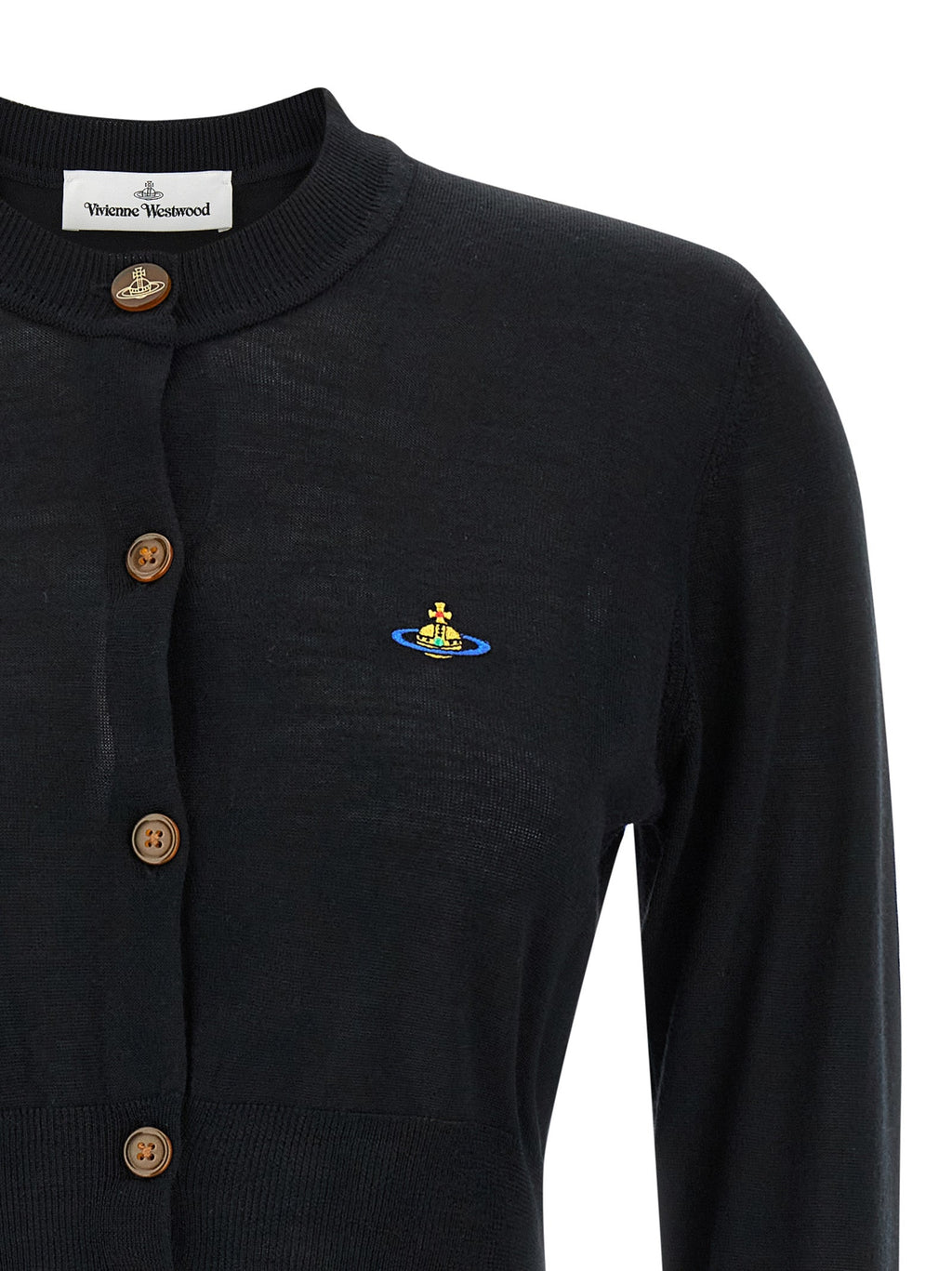 Vivienne Westwood Black Wool Cardigan