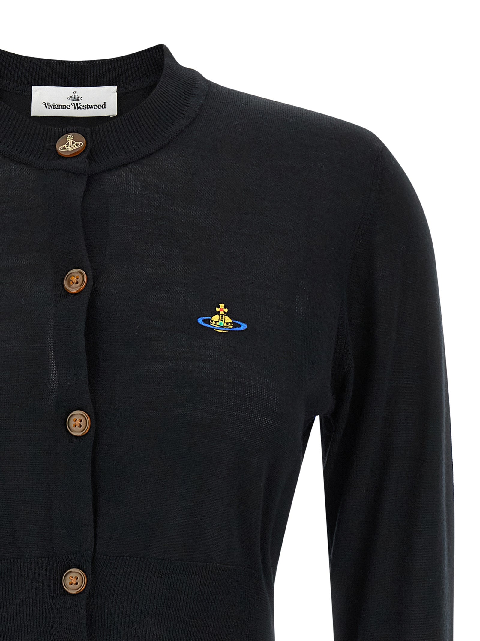 Vivienne Westwood Black Wool Cardigan