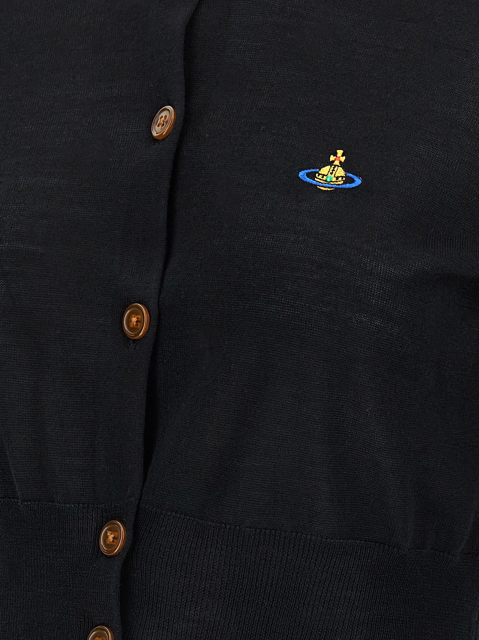 Vivienne Westwood Black Wool Cardigan