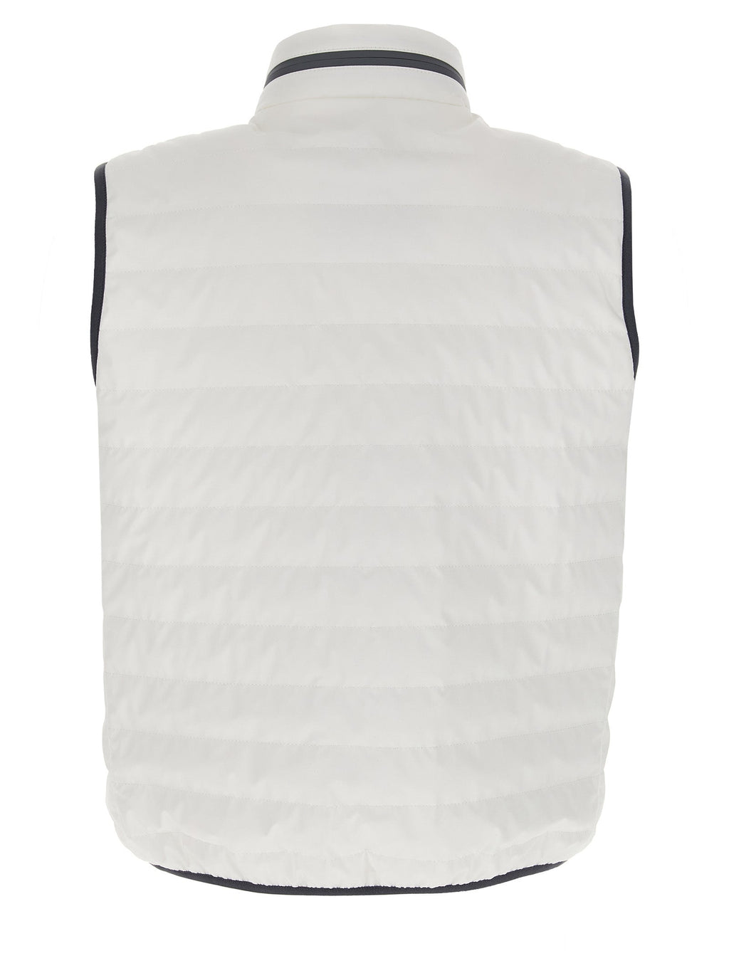 Brunello Cucinelli White Polyamide Sleeveless Jacket