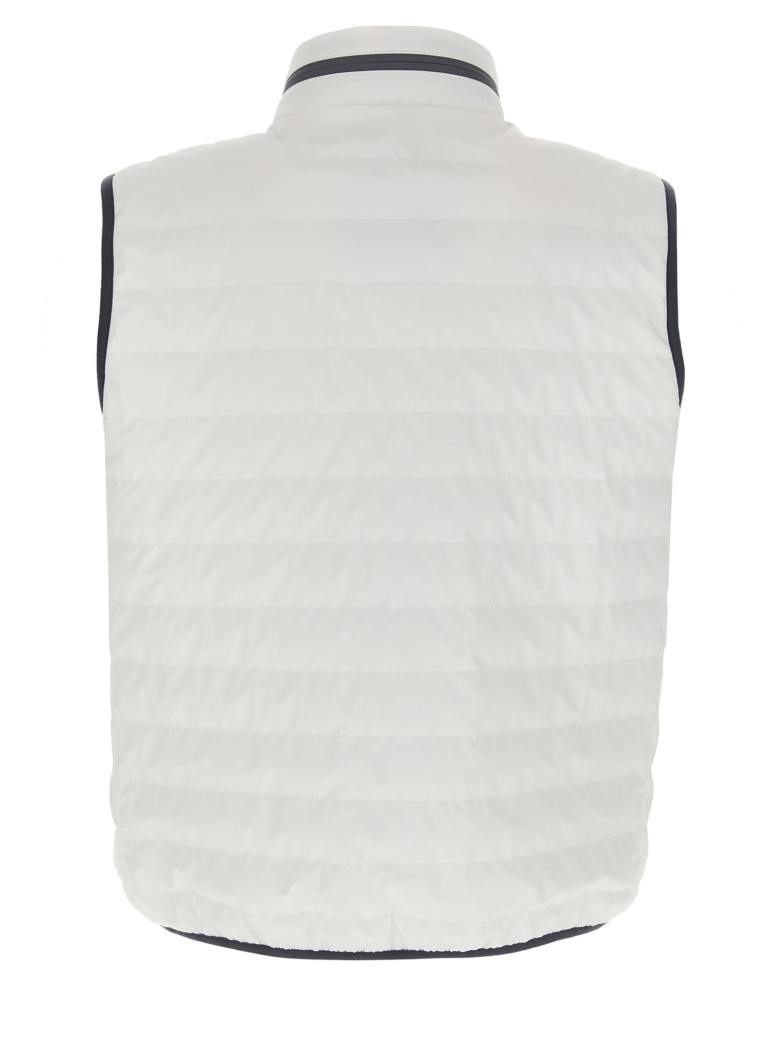 Brunello Cucinelli White Polyamide Sleeveless Jacket