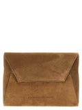 Brunello Cucinelli Brown Calfskin Clutch Bag