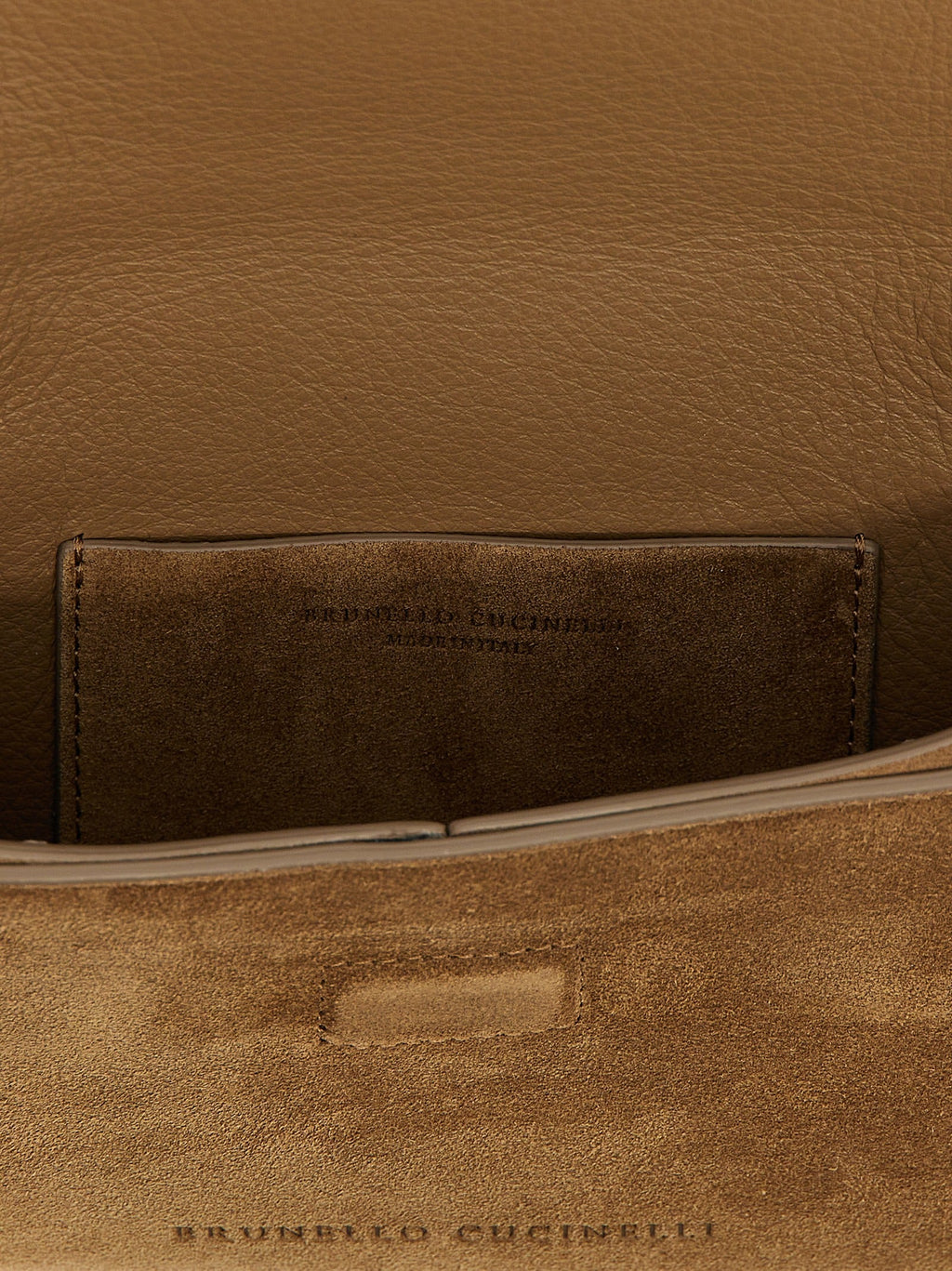 Brunello Cucinelli Brown Calfskin Clutch Bag