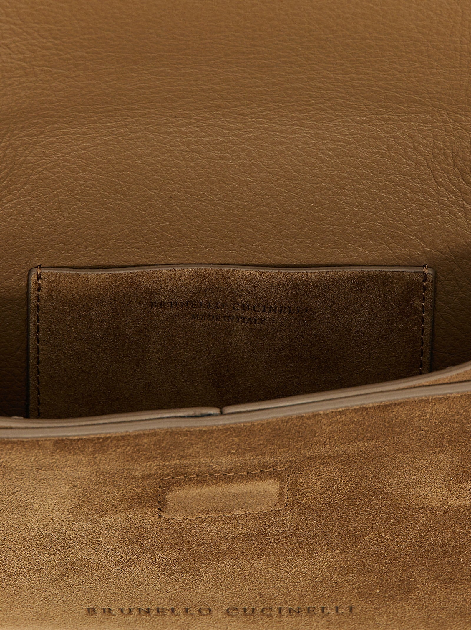 Brunello Cucinelli Brown Calfskin Clutch Bag