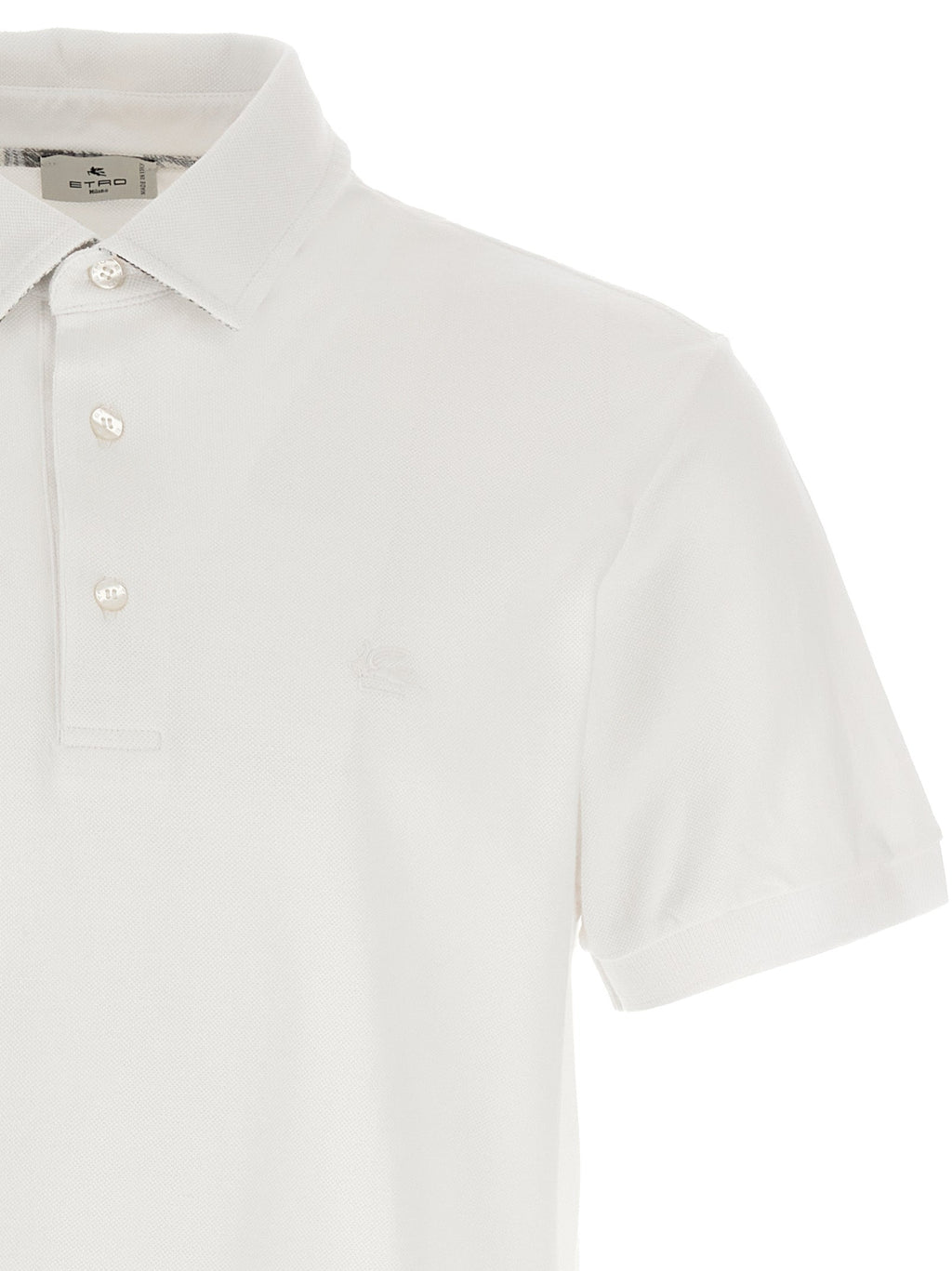 Etro White Cotton Polo Shirt