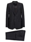 Dolce & Gabbana Blue Virgin Wool Two-Piece Suit
