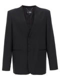 MM6 Maison Margiela Black Polyester Blazer