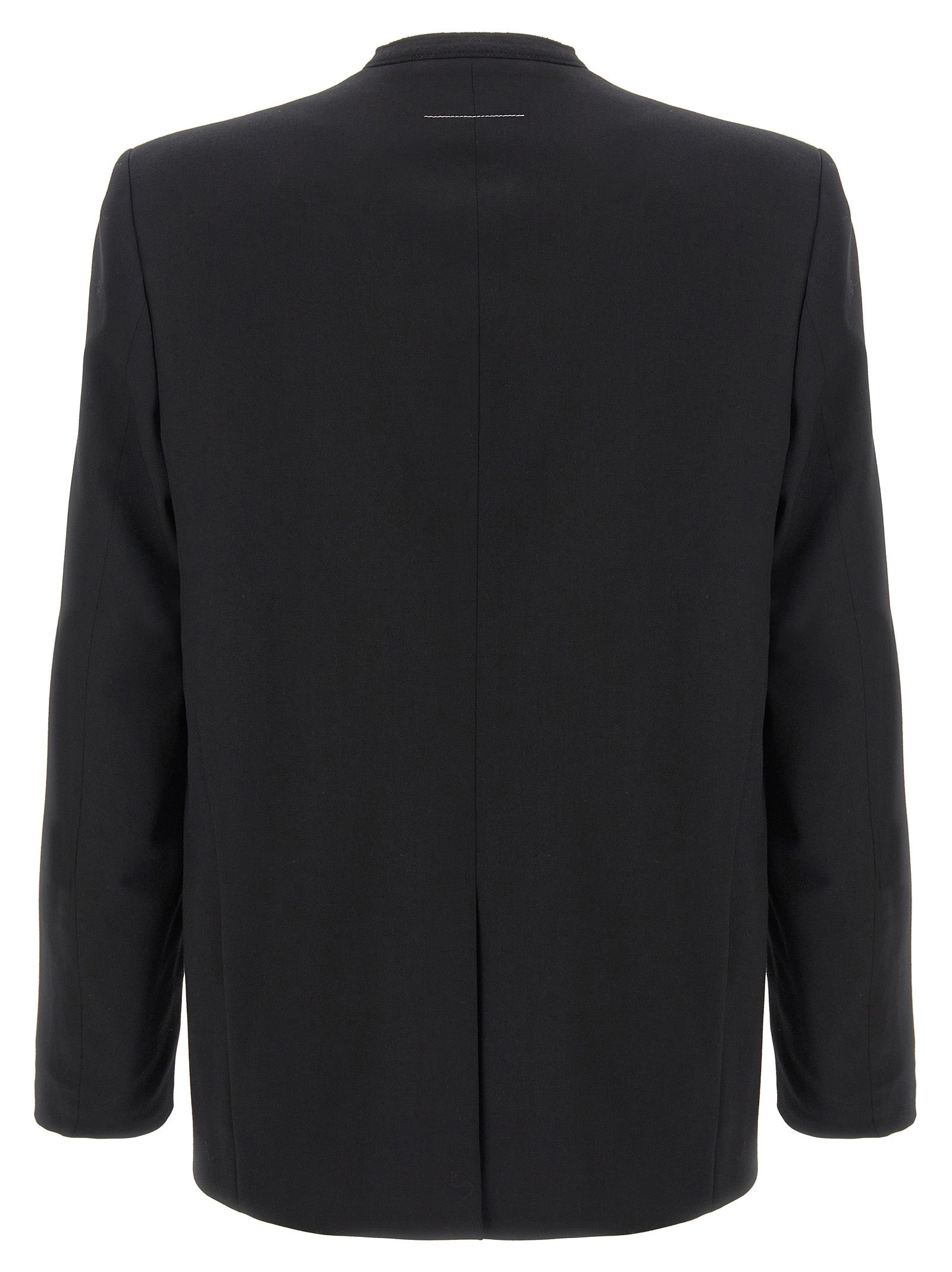 MM6 Maison Margiela Black Polyester Blazer