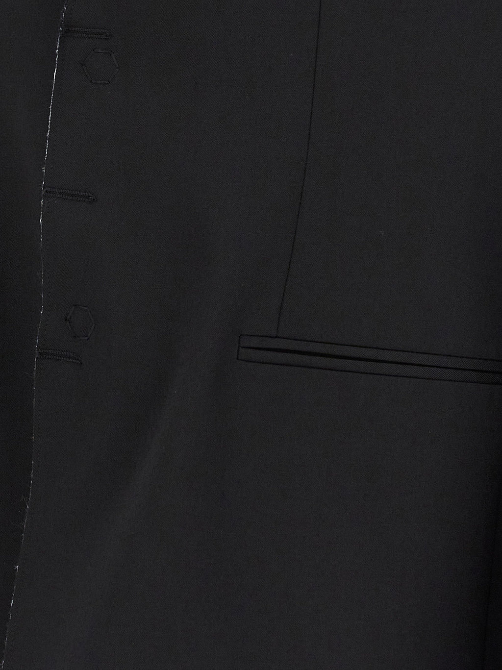 MM6 Maison Margiela Black Polyester Blazer