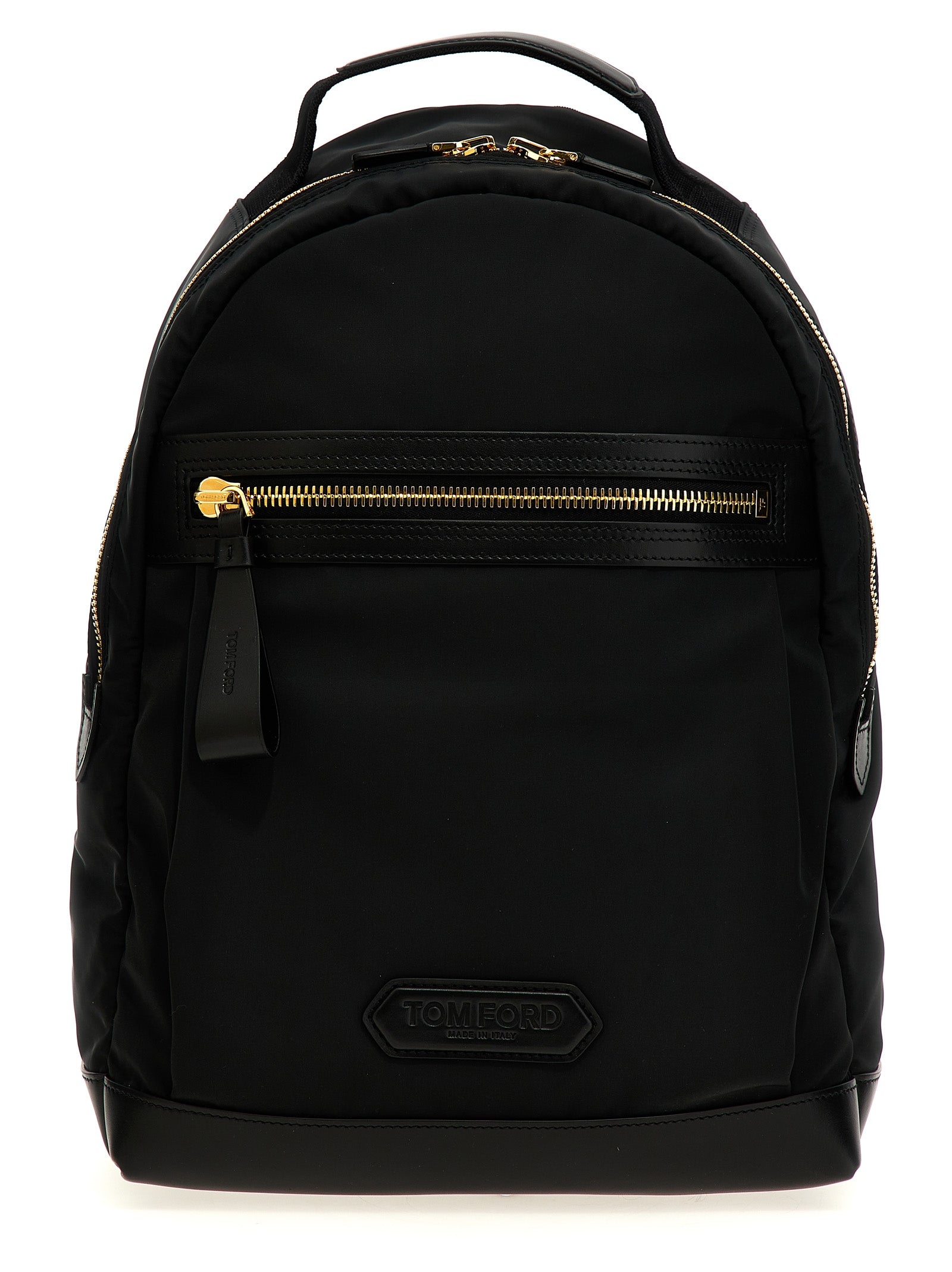 Tom Ford Black Polyester Backpack