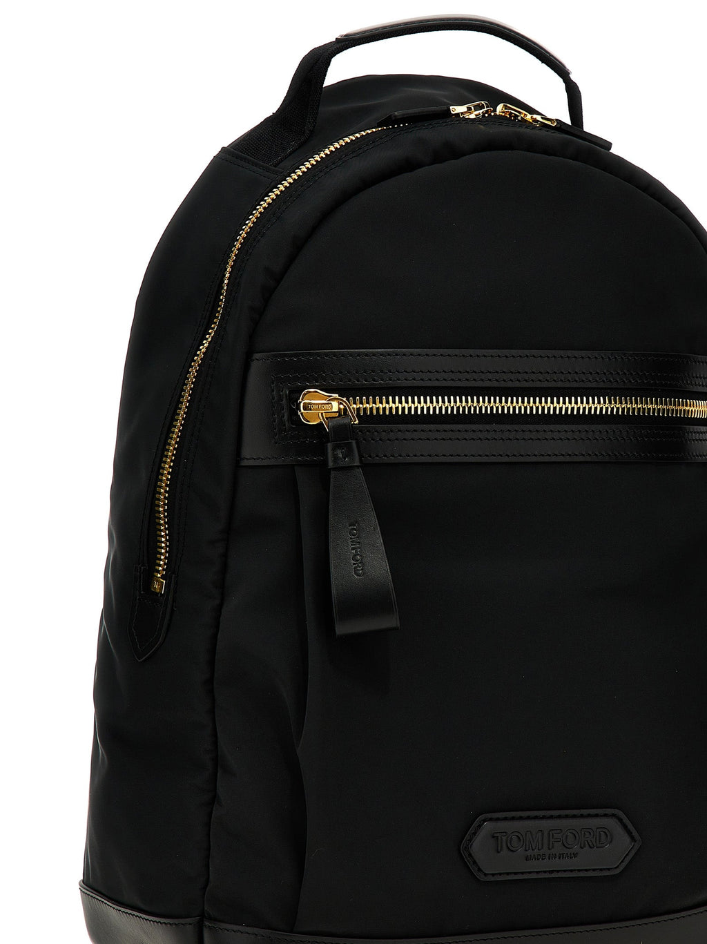 Tom Ford Black Polyester Backpack