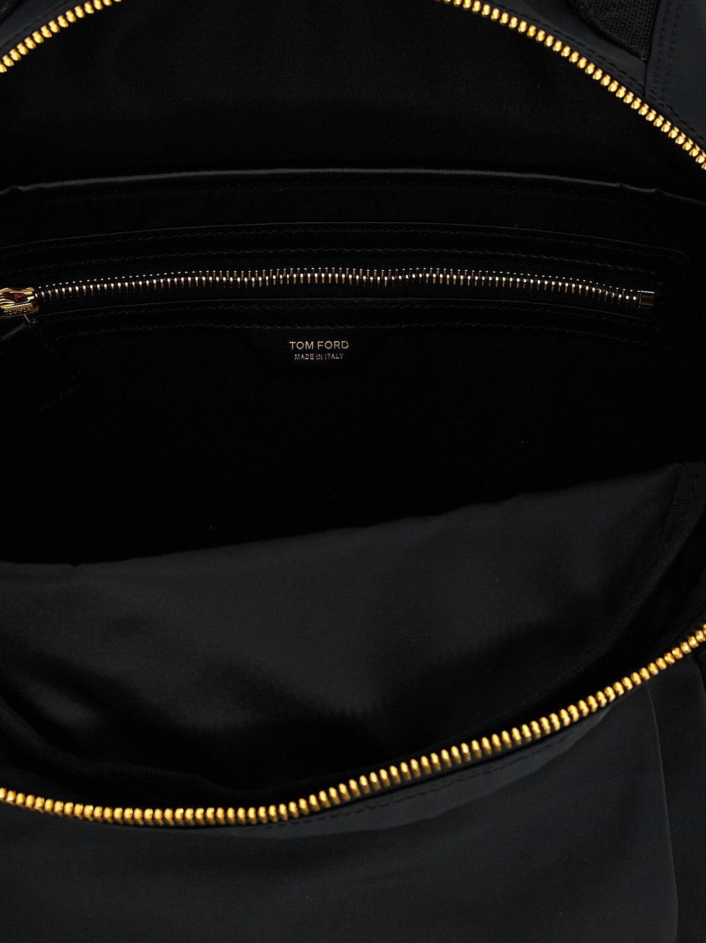 Tom Ford Black Polyester Backpack