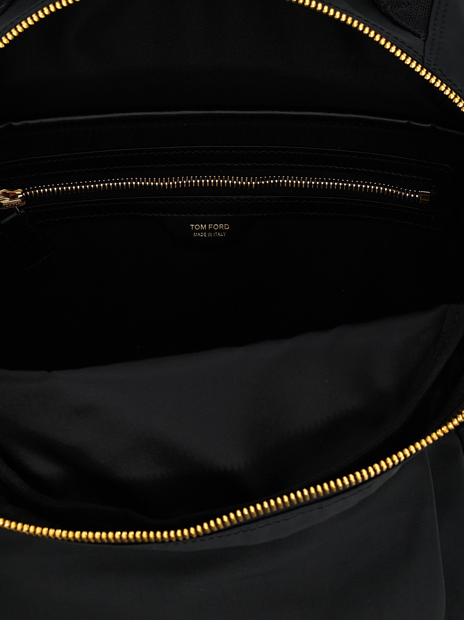 Tom Ford Black Polyester Backpack