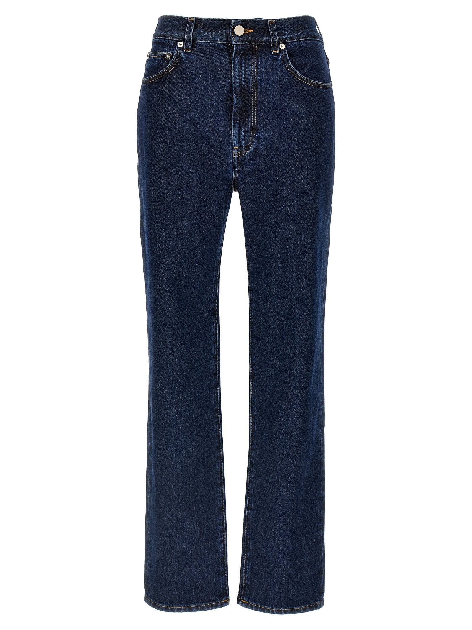Loulou De Saison Blue Organic Cotton Straight-Leg Jeans