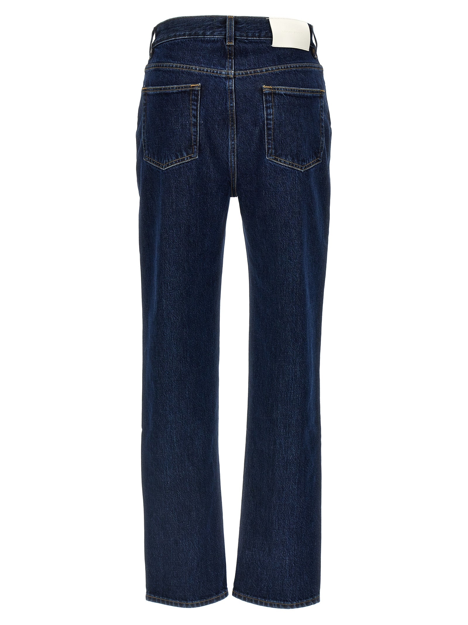Loulou De Saison Blue Organic Cotton Straight-Leg Jeans
