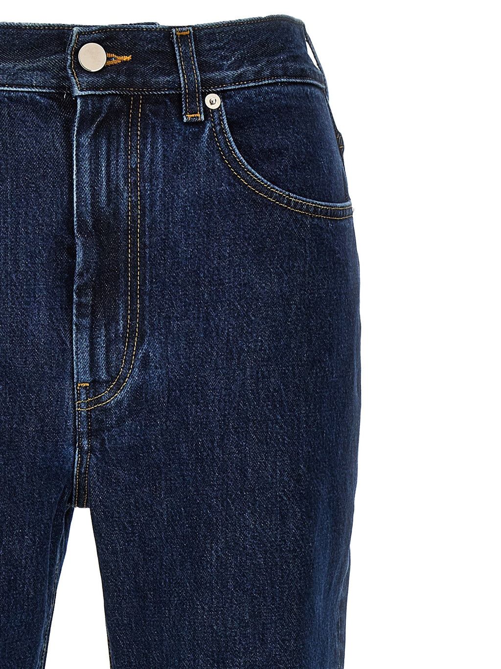 Loulou De Saison Blue Organic Cotton Straight-Leg Jeans