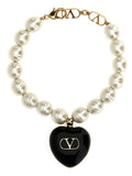 Valentino Garavani Black Brass Bracelet