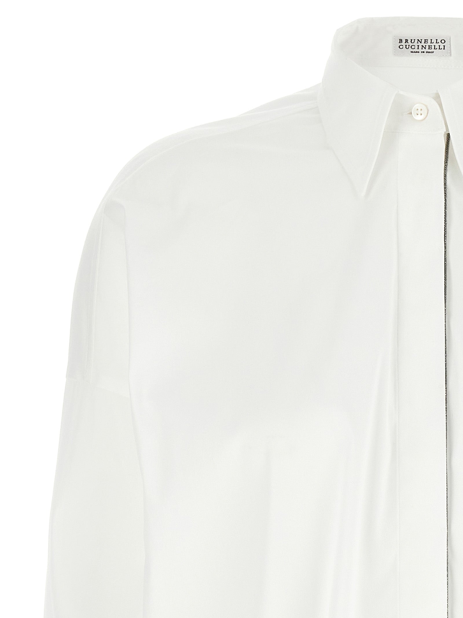 Brunello Cucinelli White Cotton Blouse