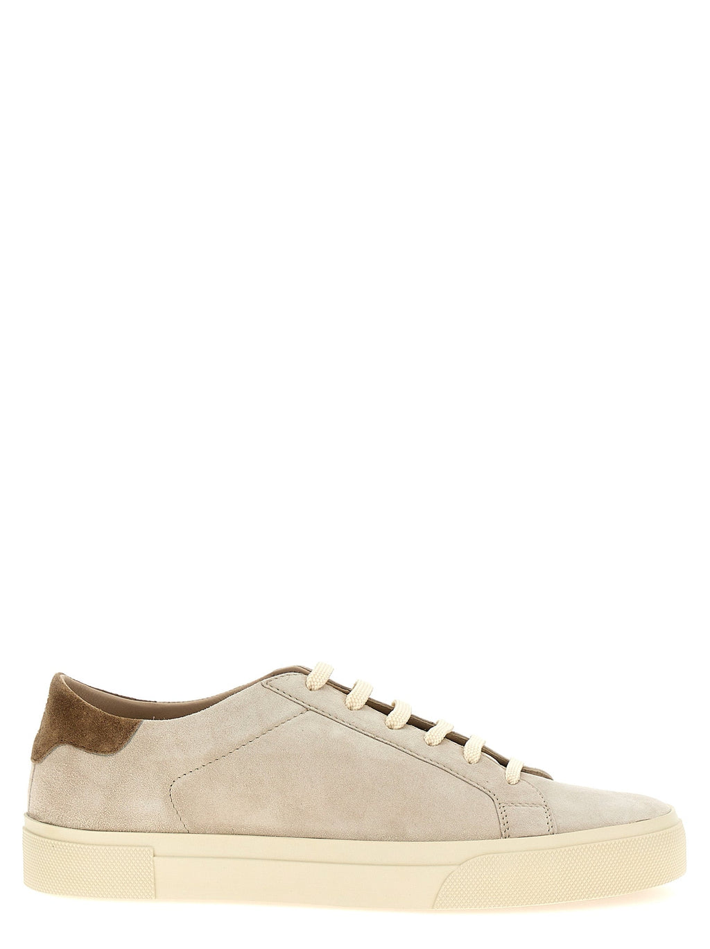 Brunello Cucinelli Beige Calfskin Low Top Sneakers