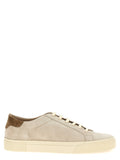 Brunello Cucinelli Beige Calfskin Low Top Sneakers