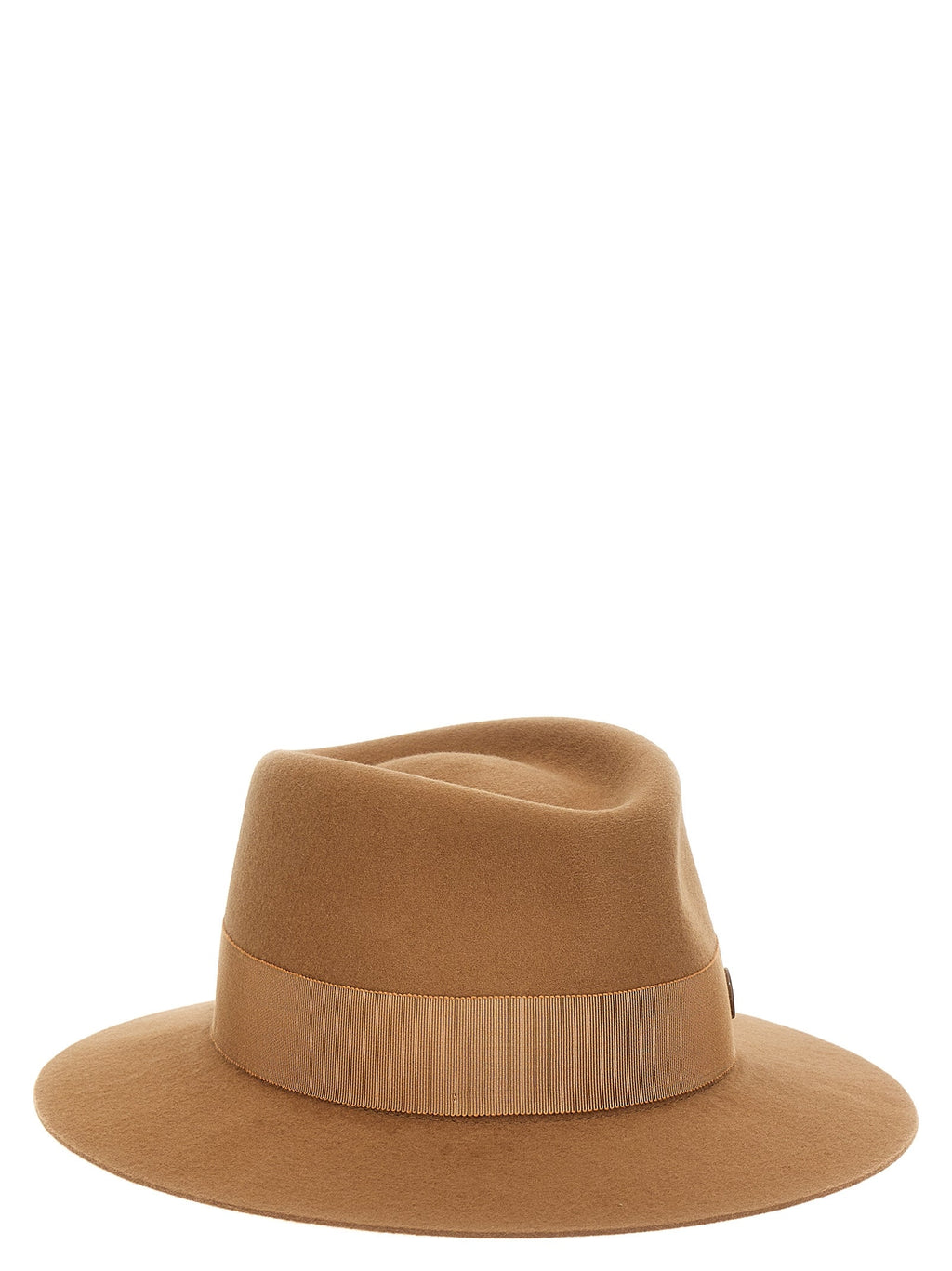 Maison Michel Brown Wool Fedora