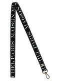 Maison Michel Bicolor Cotton Keychain