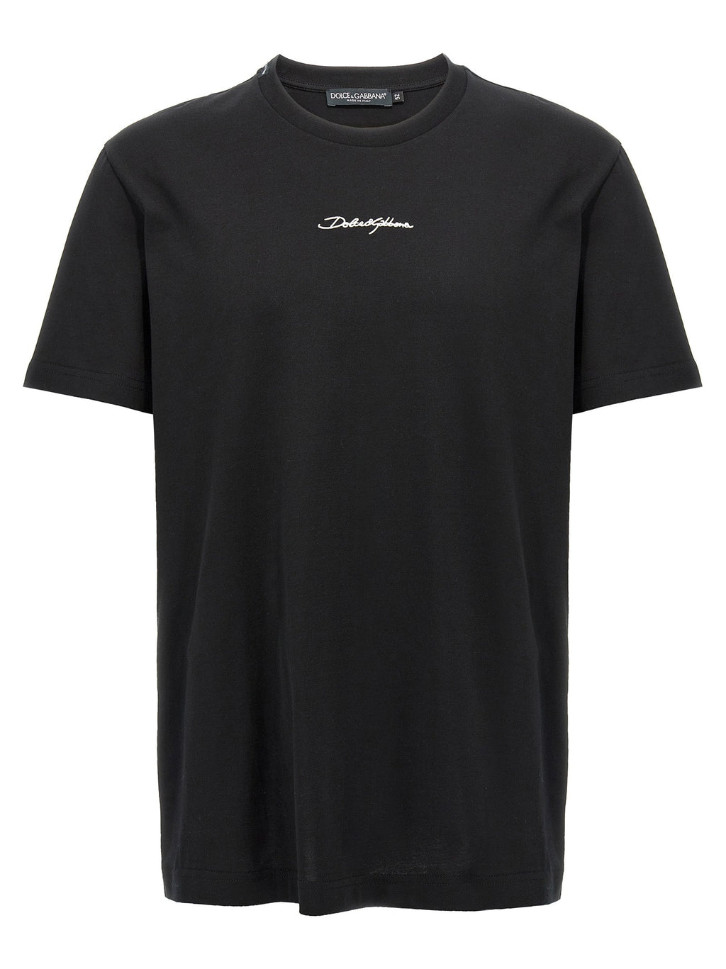 Dolce & Gabbana Black Cotton T-Shirt