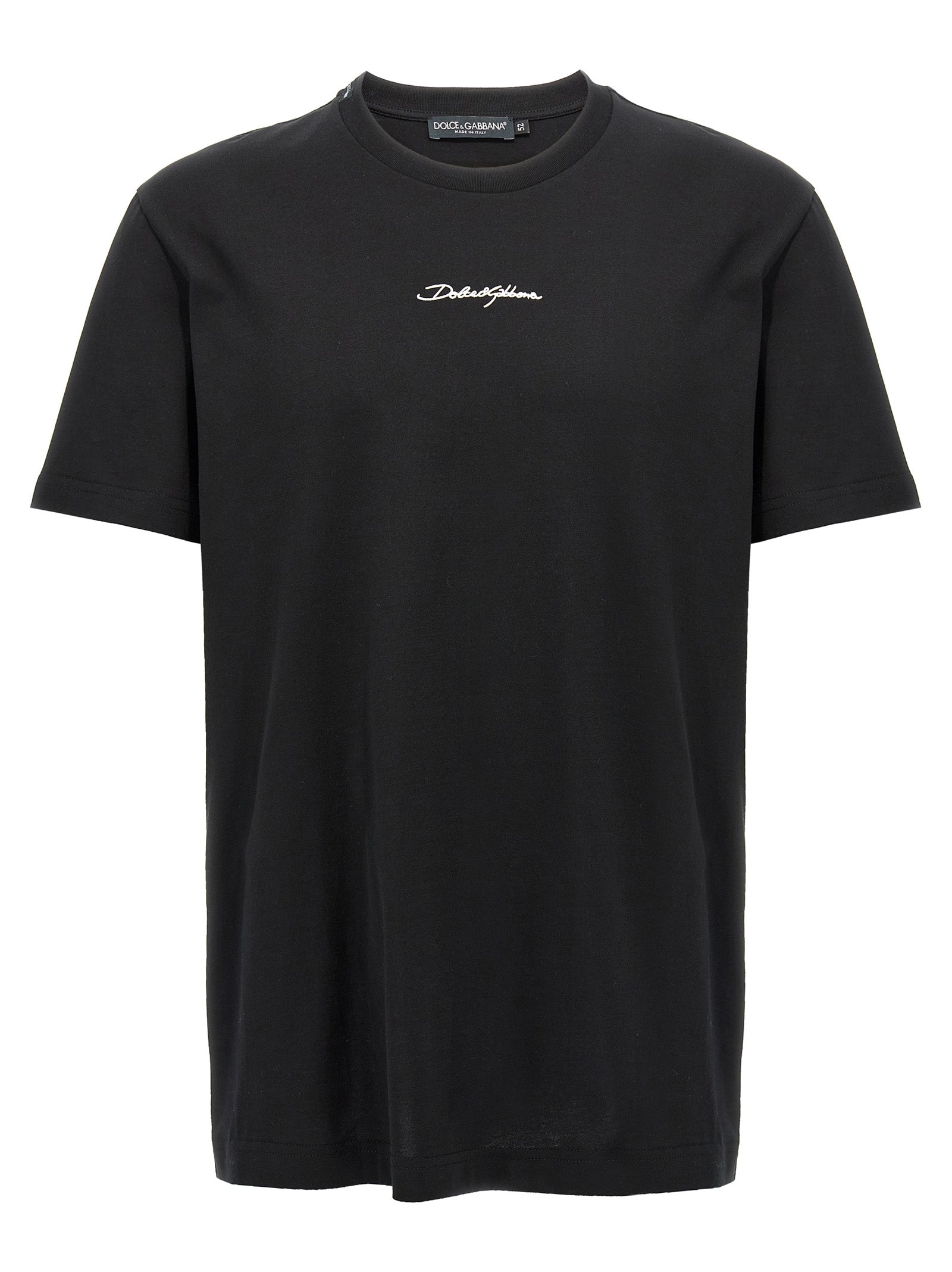 Dolce & Gabbana Black Cotton T-Shirt