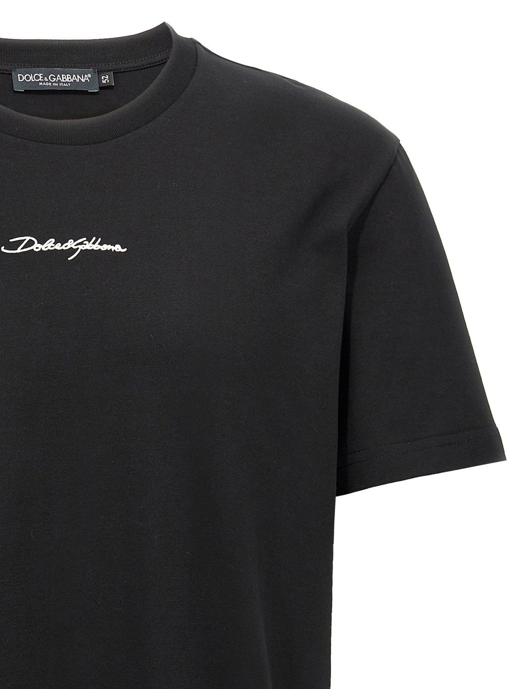 Dolce & Gabbana Black Cotton T-Shirt