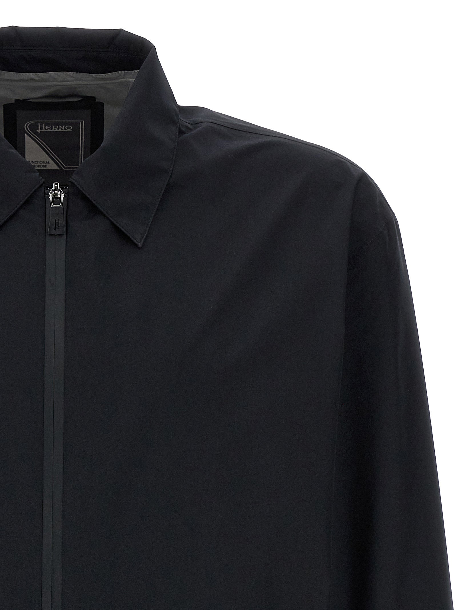 Herno Black Polyester Shell Jacket