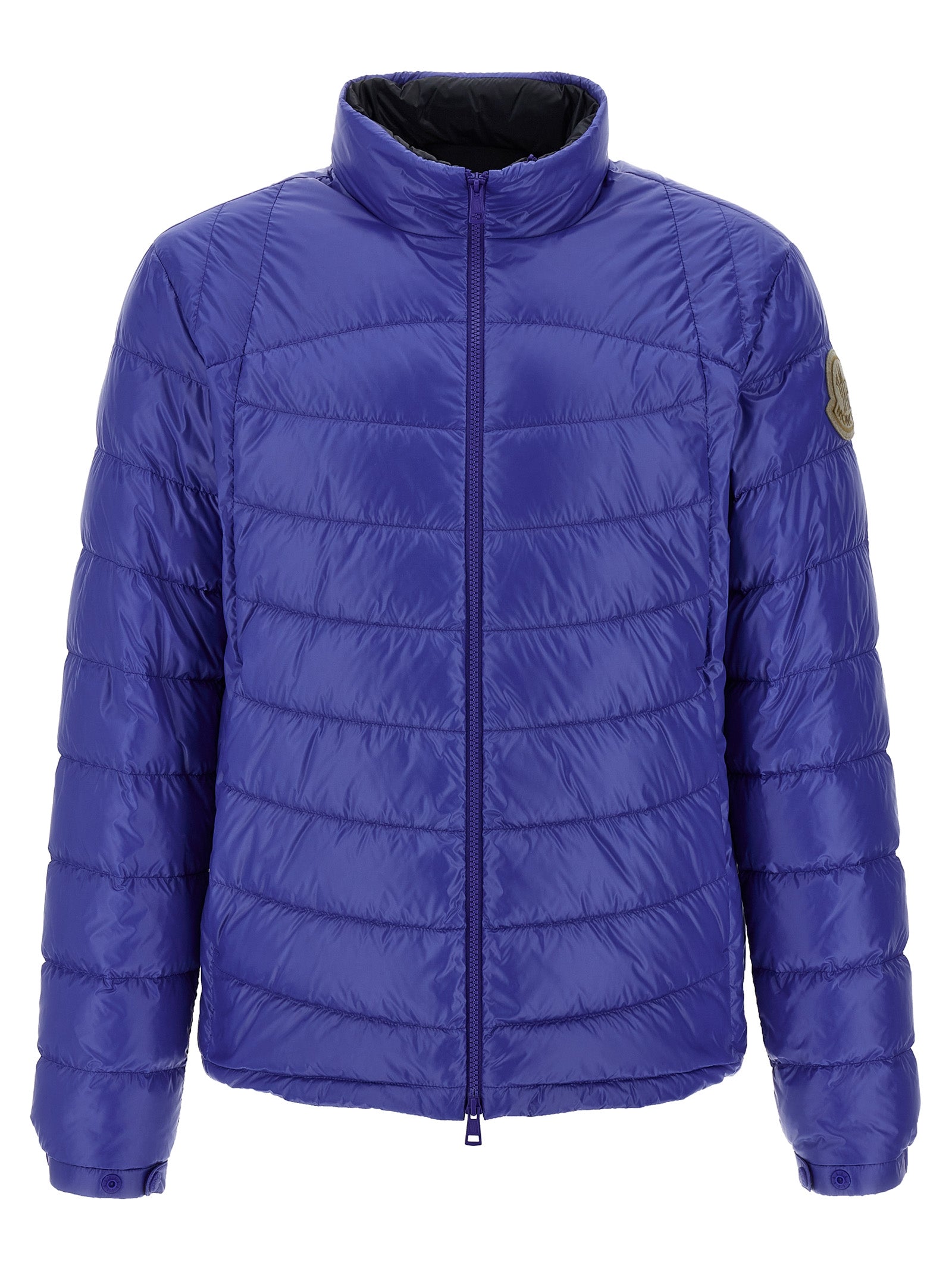 Moncler Blue Polyamide Full-Length Jacket