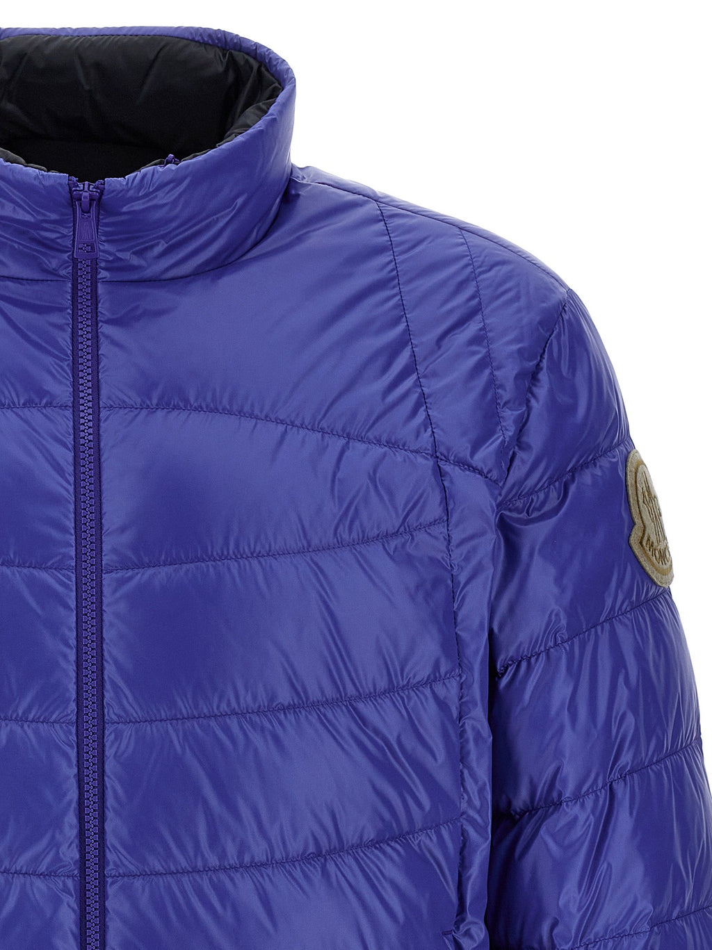 Moncler Blue Polyamide Full-Length Jacket
