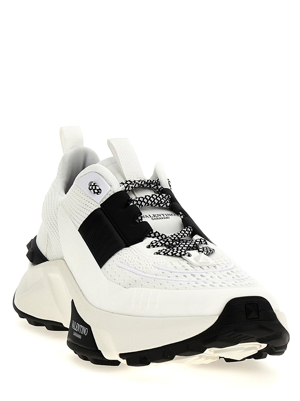 Valentino Garavani Bicolor Calfskin Athletic Sneakers