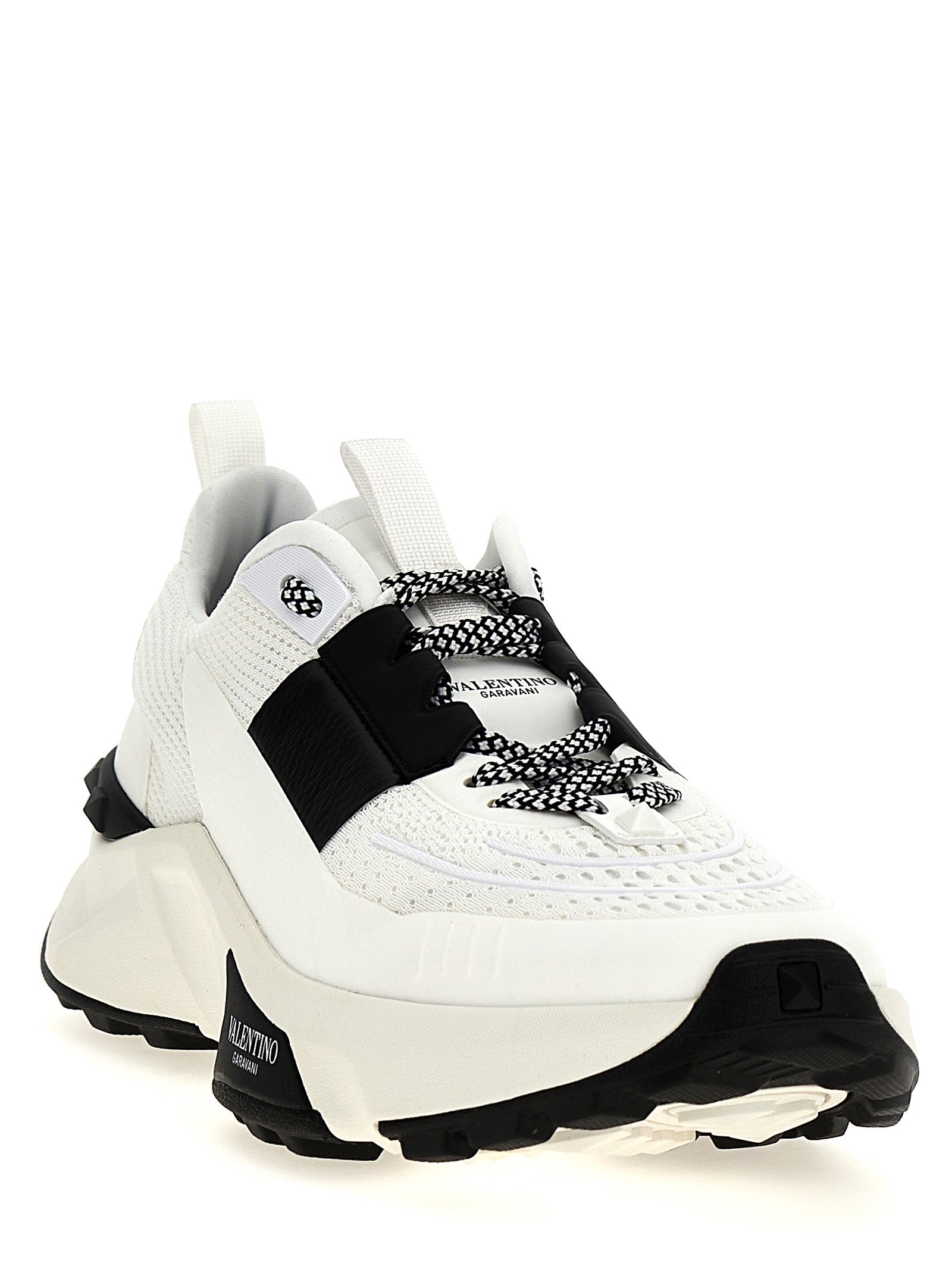 Valentino Garavani Bicolor Calfskin Athletic Sneakers