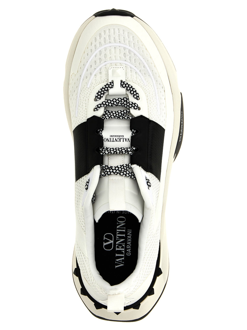 Valentino Garavani Bicolor Calfskin Athletic Sneakers