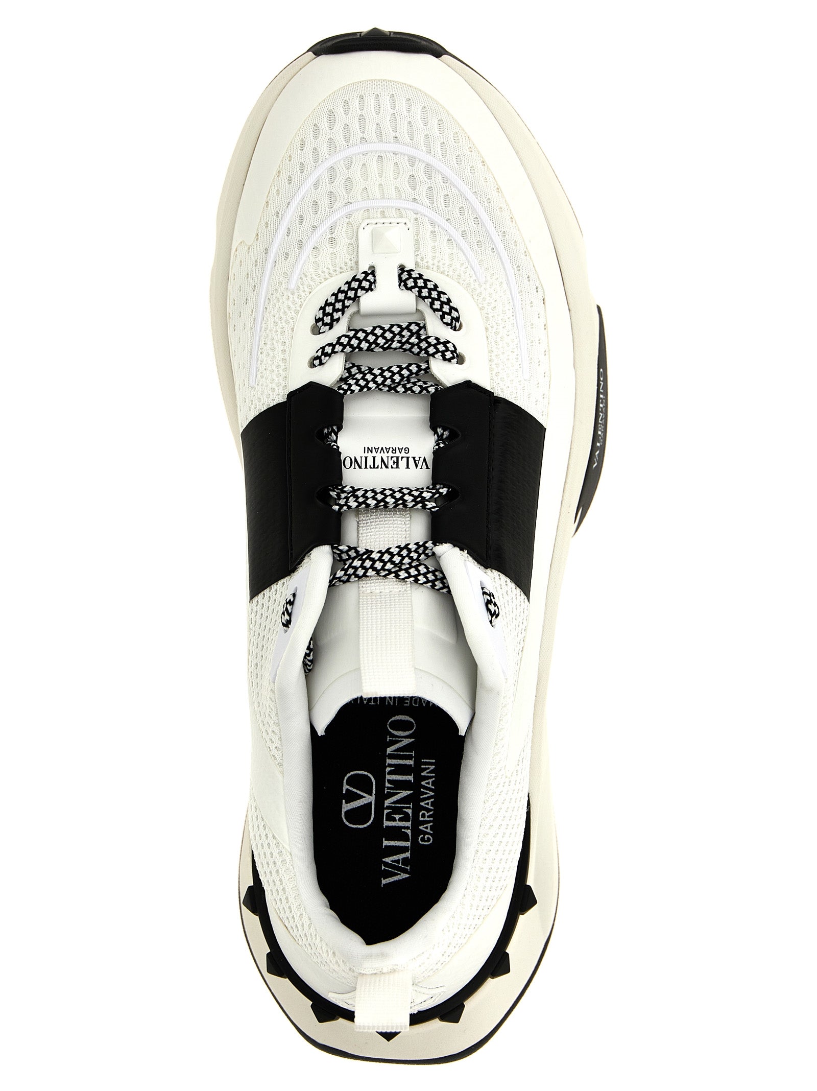 Valentino Garavani Bicolor Calfskin Athletic Sneakers