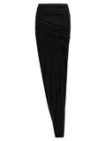 DRKSHDW Black Cotton Mini Skirt
