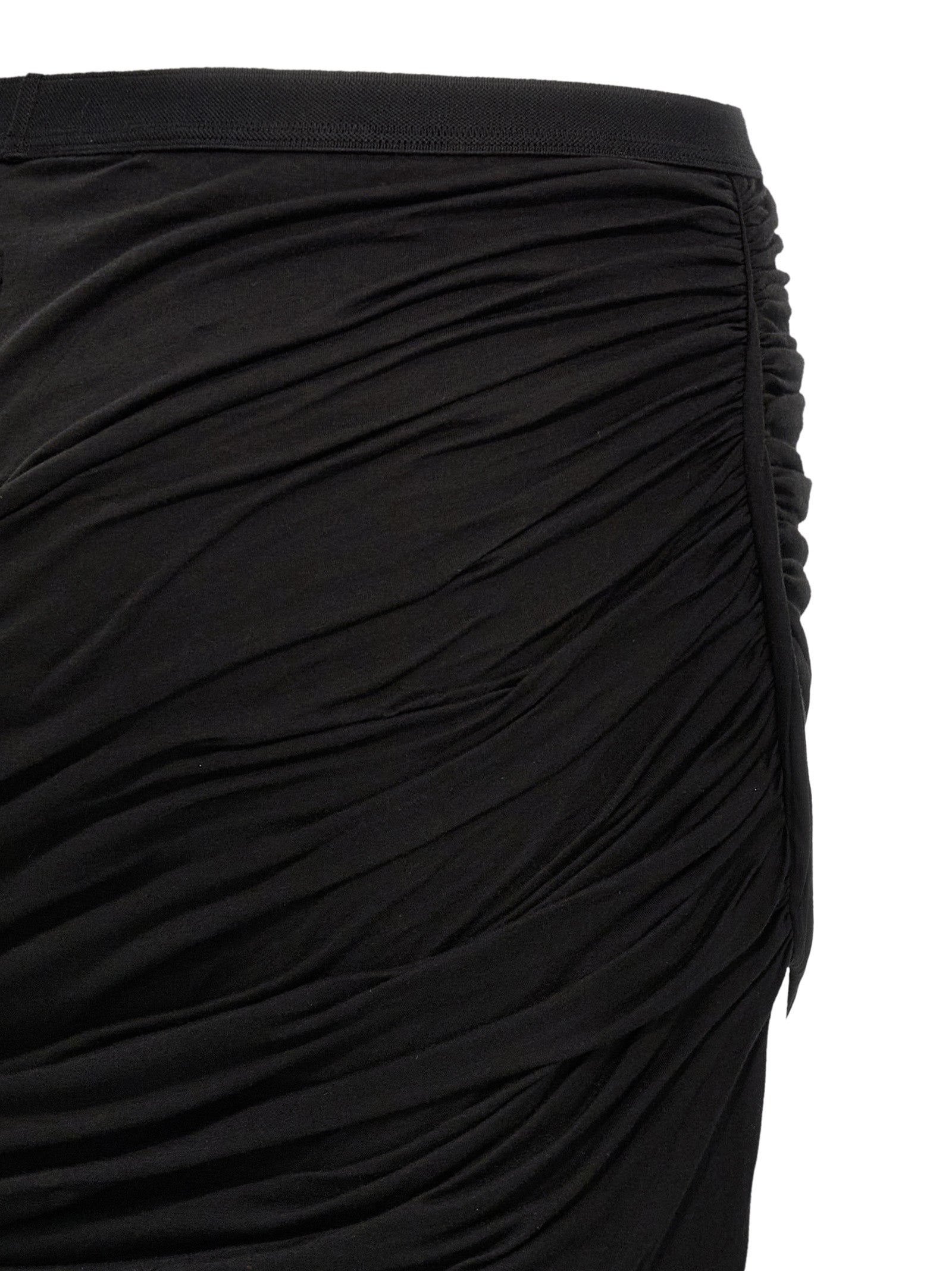 DRKSHDW Black Cotton Mini Skirt