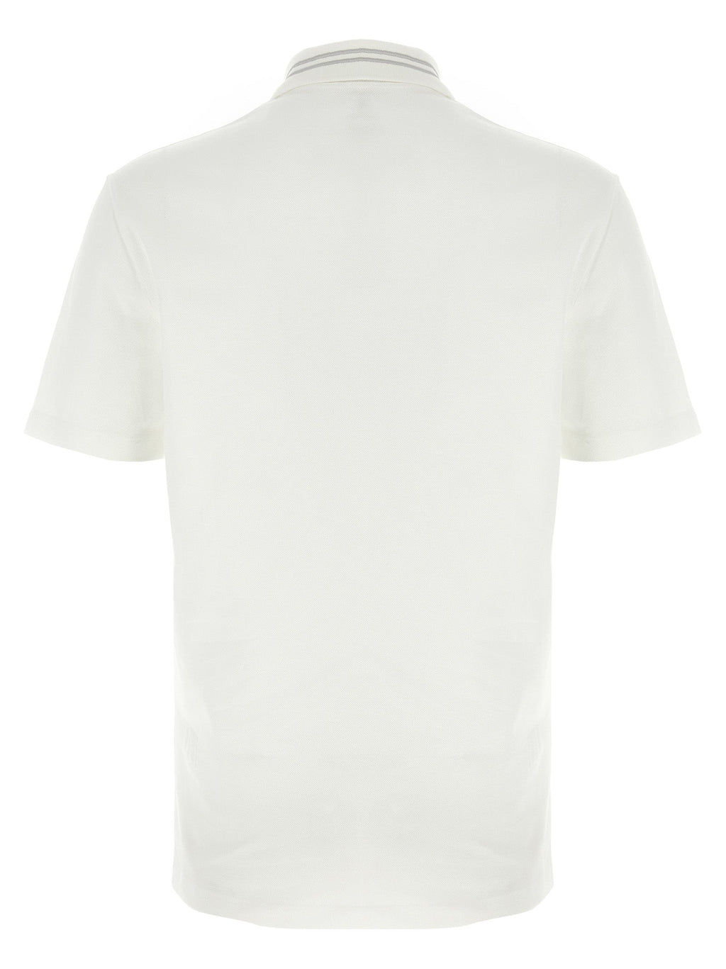 Versace White Cotton Polo Shirt