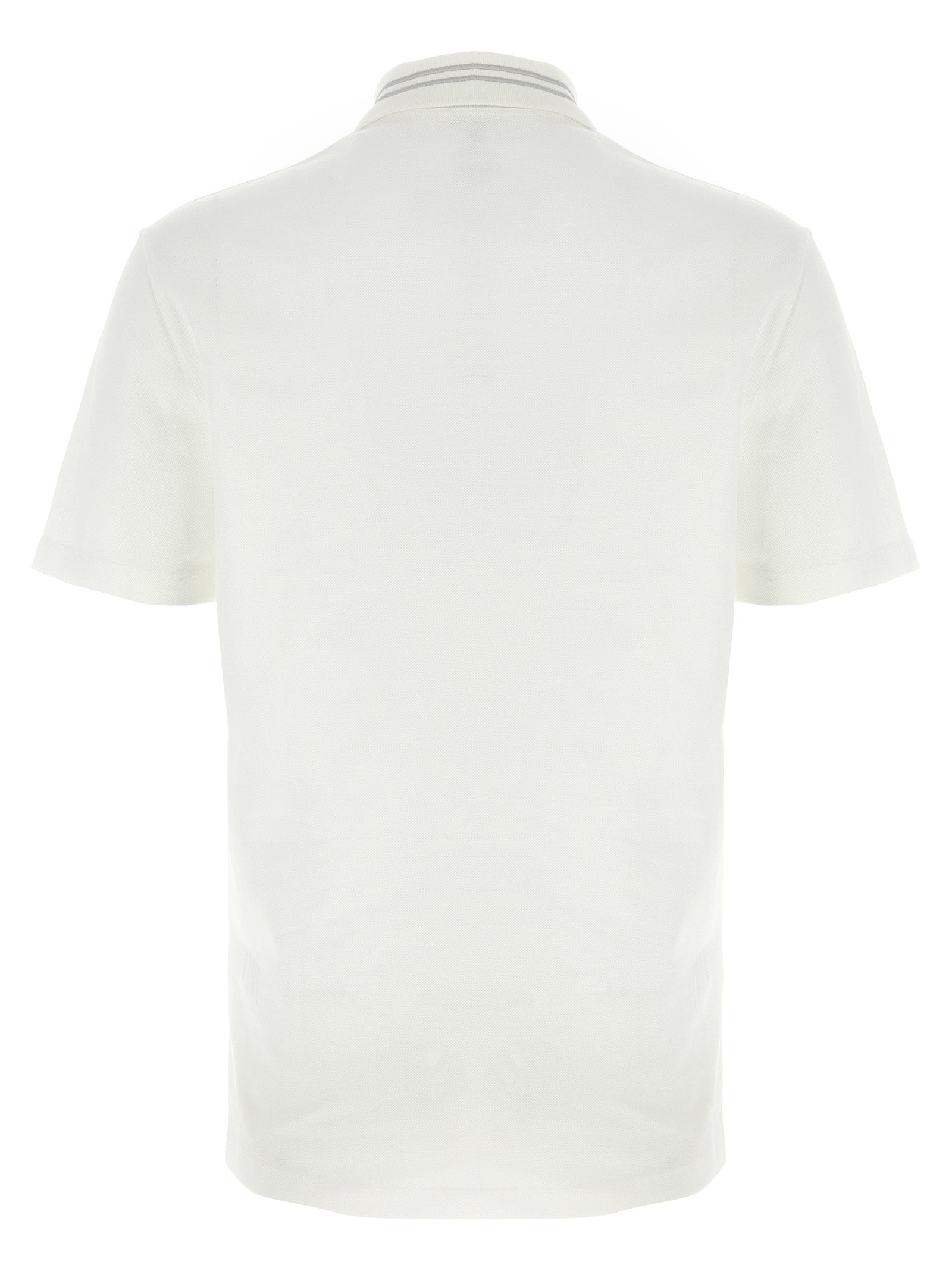 Versace White Cotton Polo Shirt