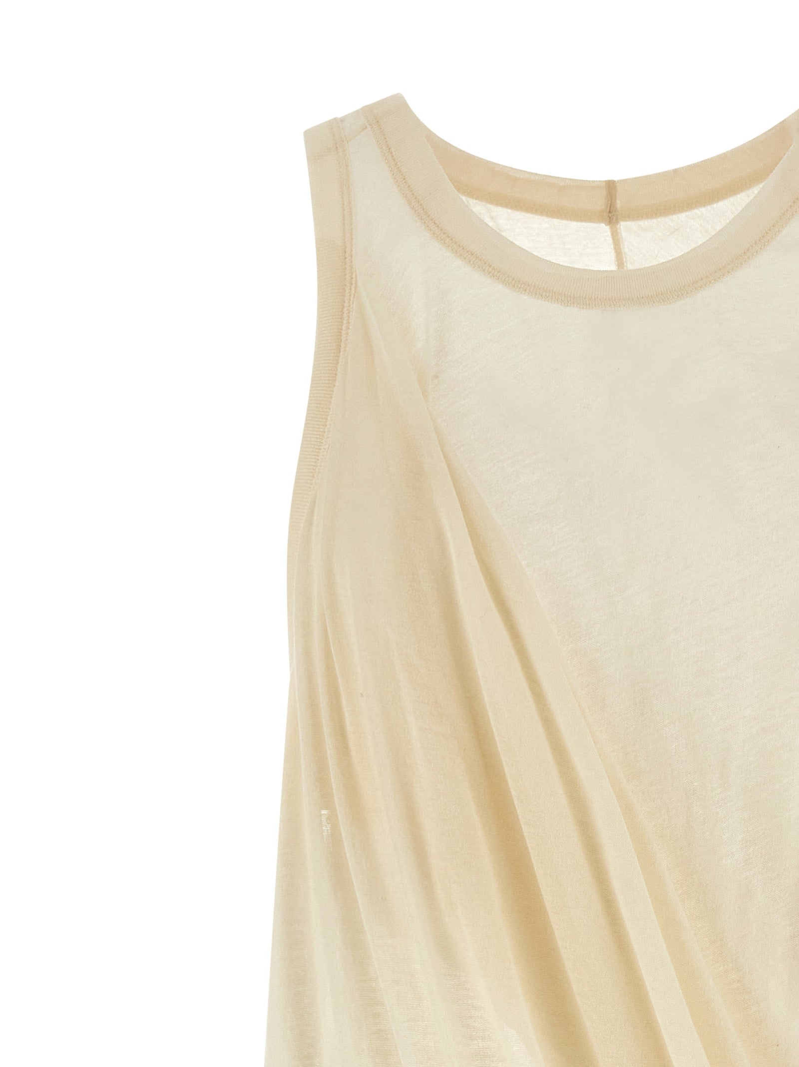 Rick Owens Beige Cotton Casual Dress
