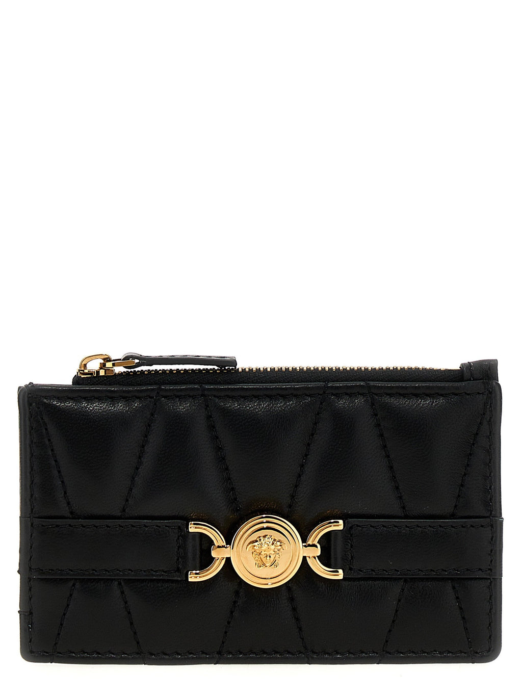 Versace Black Lamb Leather Cardholder