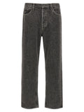 Agolde Gray Cotton Straight-Leg Jeans