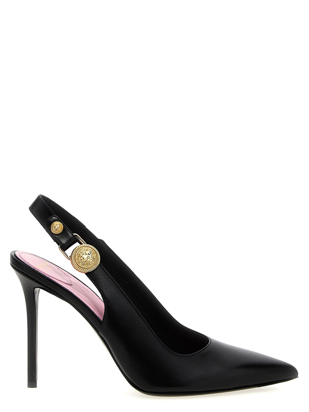Balmain Black Calfskin High Heel Pumps